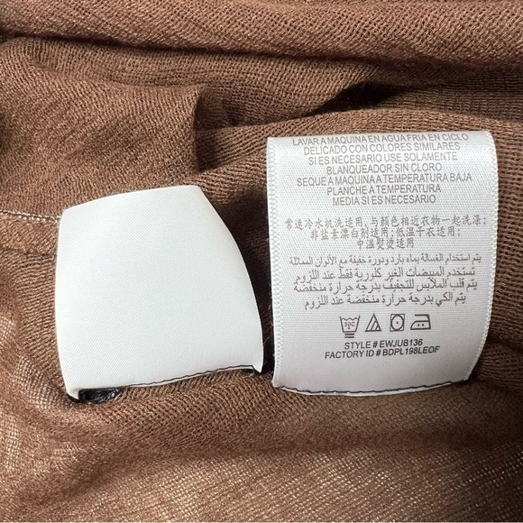 BCBGMAXAZRIA Beach Cover Up Top‎ with beaded neckline Womens Sheer Shirt OS - Picture 12 of 15